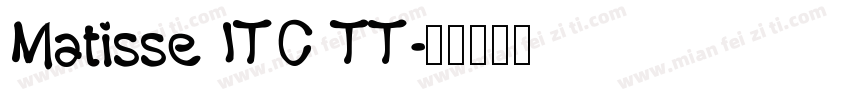 Matisse ITC TT字体转换